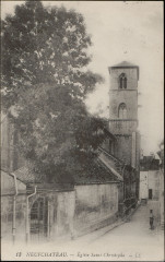 Carte postale, Neufchâteau, Eglise Saint-Christophe