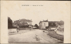 Carte postale, Dompaire, Avenue de la Gare
