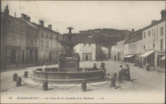 Carte postale, Remiremont, La Place de la Courtine et le Parmont -
													88 Vosges
												