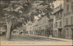 Carte postale, Saint-Dié, Le Quai Pastourelle