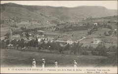 Carte postale, St-Maurice-sur-Moselle, Panorama pris de la Route du Ballon