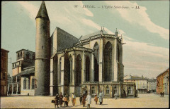 Carte postale, Epinal, L'Eglise Saint-Goéry
