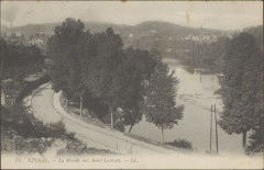 Carte postale, Epinal, La Moselle vers Saint-Laurent