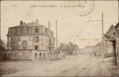 Carte postale, Châtenois, Le Cercle et la Poste -
													88 Vosges
												