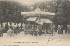 Carte postale, Contrexéville, Kiosque de la musique