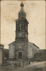 Carte postale, Damas-aux-Bois, L'Eglise