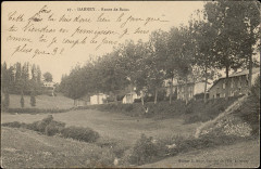 Carte postale, Darney, Route de Bains