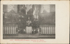 Carte postale, Docelles (Vosges), Intérieur de l'Eglise