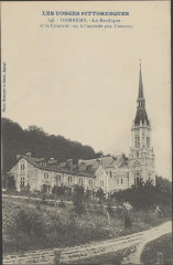 Carte postale, Domrémy, La Basilique et le couvent