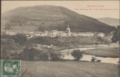 Carte postale, Eloyes (Vosges), Vue générale (Au fond, montagne du Croc)