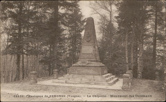 Carte postale, Environs de Senones (Vosges), La Chipotte, Monument des Coloniaux