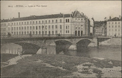Carte postale, Epinal, Lycée et Pont Carnot -
													88 Vosges
												