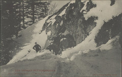 Carte postale, Gérardmer, La Roche du Diable en hiver