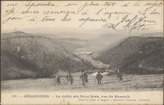 Carte postale, Gérardmer, La Vallée des Deux Lacs, vue du Hohneck