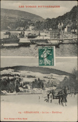 Carte postale, Gérardmer, Le Lac, Eté-Hiver
