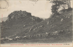 Carte postale, Hautes-Vosges, Crêtes rocheuses du Moutier des Fées, Haute Moselotte