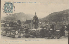 Carte postale, L'Eglise et une Ecole communale