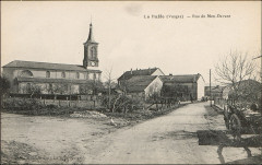 Carte postale, La Baffe (Vosges), Rue du Mex-Devant