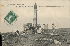 Carte postale, Le Ballon d'Alsace, Statue de Notre-Dame du Ballon (1256 m.)