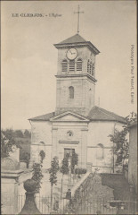 Carte postale, Le Clerjus, L'Eglise