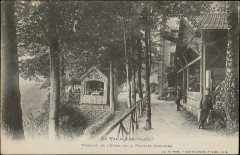 Carte postale, Le Val-d'Ajol (Vosges), Terrasse de l'hôtel de la Feuillée-Dorothée