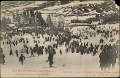 Carte postale, Les Sports d'hiver, Concours de ski, la Foule va voir le sauteur norvégien Durban Hansen -
													88 Vosges
												