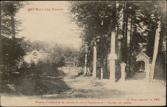 Carte postale, Maison forestière et chapelle de la Chapelotte, Vallée de Celles