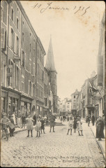 Carte postale, Mirecourt (Vosges), Rue de l'Hôtel de Ville