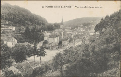 Carte postale, Plombières-les-Bains, Vue générale prise au Nord-Est