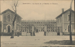 Carte postale, Rambervillers, La Caserne du 17e Bataillon de Chasseurs