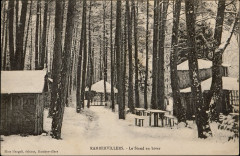 Carte postale, Rambervillers, Le Stand en hiver