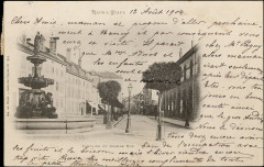 Carte postale, Raon-L'Etape, Fontaine et Grande Rue -
													88 Vosges
												