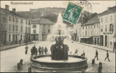 Carte postale, Remiremont, Place de la Courtine