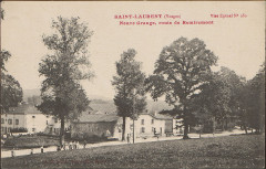 Carte postale, Saint-Laurent (Vosges), Neuve Grange, Route de Remiremont