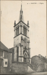 Carte postale, Sartes, L'Eglise