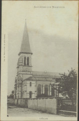 Carte postale, Saulxures-sur-Moselotte, L'Eglise