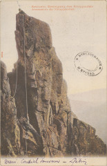Carte postale, Schlucht, Ersteigung des Kruppenfels, Ascension des Kruppenfels