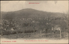 Carte postale, Senones (Vosges), Un coin de Senones et Tête de la Forain