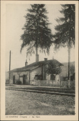 Carte postale, St-Nabord (Vosges), La Gare