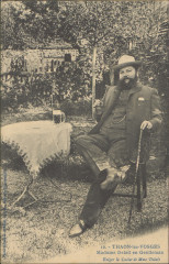 Carte postale, Thaon-les-Vosges, Madame Delait en gentleman