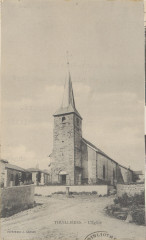 Carte postale, Thuillières, L'Eglise