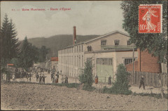 Carte postale, Usine Hartmann, Route d'Epinal