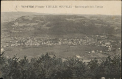 Carte postale, Val-d'Ajol (Vosges), Feuillée Nouvelle, Panorama pris de la Terrasse