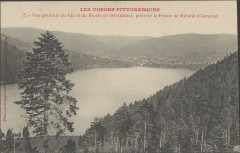 Carte postale, Vue générale du lac et du bassin de Gérardmer, prise de Mérelle (Chanony) -
													88 Vosges
												