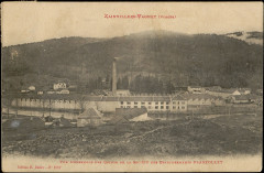 Carte postale, Zainvillers-Vagney (Vosges), Vue d'ensemble des Usines de la Société des Etablissement Flageollet