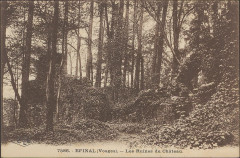 Carte postale, Epinal (Vosges), Les Ruines du Château 3