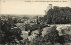 Lamballe Vue sur l'Eglise Notre-Dame prise du Chemin du Cimetire