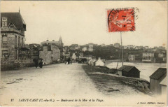 Saint-Cast Boulevard de la Mer et la Plage