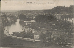 Carte postale, Epinal, Vue panoramique prise près de St-Antoine