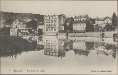 Carte postale, Epinal, Vue prise du Cours 5
